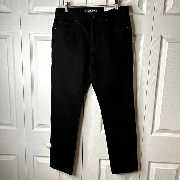 Everlane The Slim 4-Way Stretch Organic Black Denim Jeans Men's Size 32x30 NWT